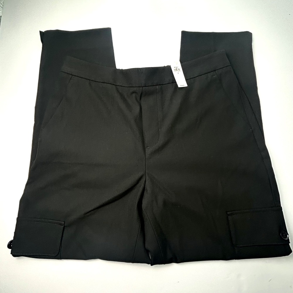 Banana Republic Hayden Pant Career Work Cargo Pockets Black Size 8